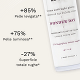 WONDER DAY - Crema antietà giorno effetto lifting immediato con omega 3 e 6 e peptidi